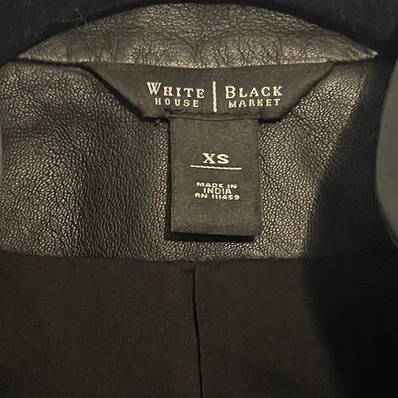 White House Black Market Women’s Leather Jacket - Picture 3 of 4